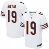 Nike Chicago Bears -19 Eddie Royal White Stitched NFL Elite Jersey