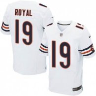 Nike Chicago Bears -19 Eddie Royal White Stitched NFL Elite Jersey