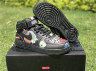 Authentic Supreme x NBA x Nike Air Force 1 Mid Black