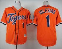 Detroit Tigers #1 Jose Iglesias Orange Cool Base Stitched MLB Jersey Detroit Tigers #1 Jose Iglesias Orange Cool Base Stitched MLB Jersey