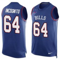 Nike Buffalo Bills -64 Richie Incognito Royal Blue Team Color Stitched NFL Limited Tank Top Jersey Nike Buffalo Bills -64 Richie Incognito Royal Blue Team Color Stitched NFL Limited Tank Top Jersey