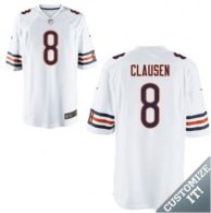 Nike Chicago Bears -8 White Clausen Elite Jersey