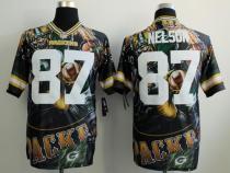 Nike Green Bay Packers #87 Jordy Nelson Team Color Men's Stitched NFL Elite Fanatical Version Jersey