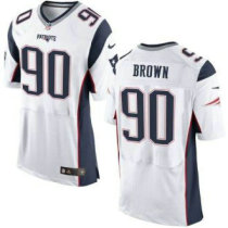 Nike New England Patriots -90 Malcom Brown White Stitched NFL New Elite Jersey Nike New England Patriots -90 Malcom Brown White Stitched NFL New Elite Jersey