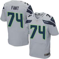 Nike Seahawks -74 George Fant Grey Alternate Stitched NFL Elite Jersey Nike Seahawks -74 George Fant Grey Alternate Stitched NFL Elite Jersey
