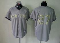 New York Yankees -27 Shawn Kelley Grey USMC Cool Base Stitched MLB Jersey