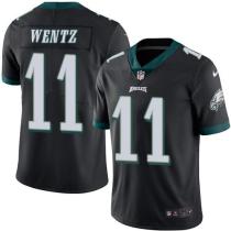 Nike Eagles -11 Carson Wentz Black Stitched NFL Color Rush Limited Jersey Nike Eagles -11 Carson Wentz Black Stitched NFL Color Rush Limited Jersey