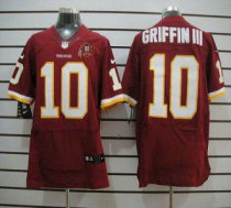 Nike Redskins -10 Robert Griffin III Burgundy Red Team Color With 80TH Patch Stitched NFL Elite Jers Nike Redskins -10 Robert Griffin III Burgundy Red Team Color With 80TH Patch Stitched NFL Elite Jers