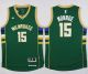 Milwaukee Bucks -15 Greg Monroe Green Stitched NBA Jersey