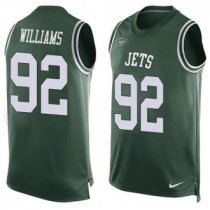 Nike New York Jets -92 Leonard Williams Green Team Color Stitched NFL Limited Tank Top Jersey Nike New York Jets -92 Leonard Williams Green Team Color Stitched NFL Limited Tank Top Jersey