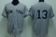 New York Yankees -13 Alex Rodriguez Stitched Grey MLB Jersey