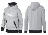 New York Yankees Pullover Hoodie Grey Black