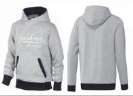 New York Yankees Pullover Hoodie Grey Black