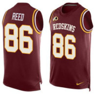 Nike Redskins -86 Jordan Reed Burgundy Red Team Color Stitched NFL Limited Tank Top Jersey