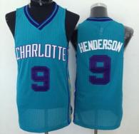 Revolution 30 Charlotte Hornets -9 Gerald Henderson Light Blue Stitched NBA Jersey