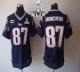 Nike New England Patriots -87 Rob Gronkowski Navy Blue Team Color With C Patch Super Bowl XLIX Mens