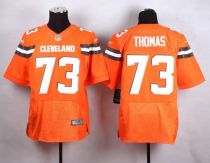 Nike Cleveland Browns -73 Joe Thomas Orange Alternate Men's Stitched NFL New Elite Jersey