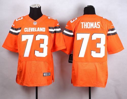 Nike Cleveland Browns -73 Joe Thomas Orange Alternate Men's Stitched NFL New Elite Jersey