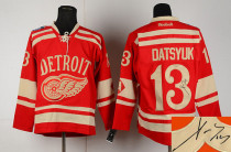 Autographed Detroit Red Wings -13 Pavel Datsyuk Red 2014 Winter Classic Stitched NHL Jersey Autographed Detroit Red Wings -13 Pavel Datsyuk Red 2014 Winter Classic Stitched NHL Jersey
