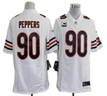 Nike Bears -90 Julius Peppers White With C Patch Stitched NFL Game Jersey Nike Bears -90 Julius Peppers White With C Patch Stitched NFL Game Jersey