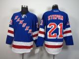 New York Rangers -21 Derek Stepan Stitched Blue NHL Jersey