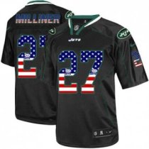 New York Jets -27 Dee Milliner Black NFL Elite USA Flag Fashion Jersey New York Jets -27 Dee Milliner Black NFL Elite USA Flag Fashion Jersey