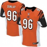 Nike Cincinnati Bengals -96 Carlos Dunlap Orange Alternate Stitched NFL Elite Jersey