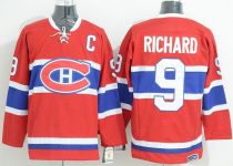 Montreal Canadiens -9 Maurice Richard Red CCM Throwback Stitched NHL Jersey Montreal Canadiens -9 Maurice Richard Red CCM Throwback Stitched NHL Jersey