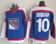 New York Rangers -10 Ron Duguay Blue White CCM Throwback Stitched NHL Jersey
