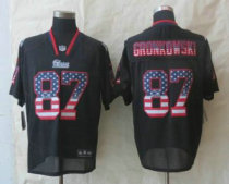 2014 New Nike New England Patriots 87 Gronkowski USA Flag Fashion Black Elite Jerseys 2014 New Nike New England Patriots 87 Gronkowski USA Flag Fashion Black Elite Jerseys