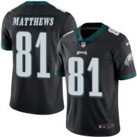 Nike Eagles -81 Jordan Matthews Black Stitched NFL Color Rush Limited Jersey