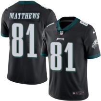 Nike Eagles -81 Jordan Matthews Black Stitched NFL Color Rush Limited Jersey