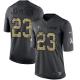 Arizona Cardinals -23 Chris Johnson Nike Anthracite 2016 Salute to Service Jersey
