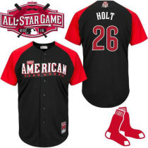 Boston Red Sox #26 Brock Holt Black 2015 All-Star American League Stitched MLB Jersey Boston Red Sox #26 Brock Holt Black 2015 All-Star American League Stitched MLB Jersey