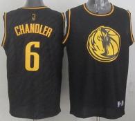 Dallas Mavericks -6 Tyson Chandler Black Precious Metals Fashion Stitched NBA Jersey