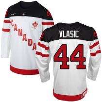 Olympic CA 44 Marc Edouard Vlasic White 100th Anniversary Stitched NHL Jersey Olympic CA 44 Marc Edouard Vlasic White 100th Anniversary Stitched NHL Jersey