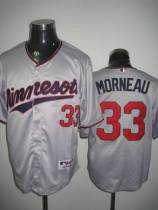 Minnesota Twins -33 Justin Morneau Stitched Grey MLB Jersey Minnesota Twins -33 Justin Morneau Stitched Grey MLB Jersey