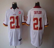 Nike Washington Redskins -21 Sean Taylor White With 80TH Patch Men's Embroidered NFL Elite Jersey Nike Washington Redskins -21 Sean Taylor White With 80TH Patch Men's Embroidered NFL Elite Jersey