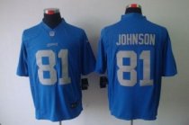 Nike Lions -81 Calvin Johnson Blue Alternate Throwback Stitched NFL Limited Jersey Nike Lions -81 Calvin Johnson Blue Alternate Throwback Stitched NFL Limited Jersey