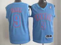 Oklahoma City Thunder -9 Serge Ibaka Blue Big Color Fashion Stitched NBA Jersey