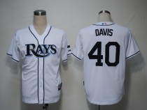 Tampa Bay Rays #40 Wade Davis White Cool Base Stitched MLB Jersey Tampa Bay Rays #40 Wade Davis White Cool Base Stitched MLB Jersey