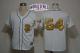 San Francisco Giants #54 Sergio Romo Cream Gold No  W 2014 World Series Patch Stitched MLB Jersey