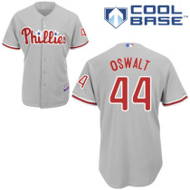 Philadelphia Phillies #44 Oswalt Stitched Grey MLB Jersey Philadelphia Phillies #44 Oswalt Stitched Grey MLB Jersey