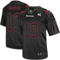 Nike Buccaneers -13 Mike Evans Lights Out Black With MG Patch Stitched NFL Elite Jersey Nike Buccaneers -13 Mike Evans Lights Out Black With MG Patch Stitched NFL Elite Jersey