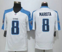 Nike Tennessee Titans -8 Marcus Mariota White Stitched NFL Limited Jersey Nike Tennessee Titans -8 Marcus Mariota White Stitched NFL Limited Jersey