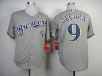 Milwaukee Brewers -9 Jean Segura Grey Cool Base Stitched MLB Jersey Milwaukee Brewers -9 Jean Segura Grey Cool Base Stitched MLB Jersey