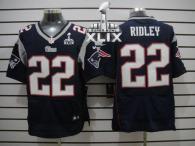 Nike New England Patriots -22 Stevan Ridley Navy Blue Team Color Super Bowl XLIX Mens Stitched NFL E