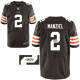 Nike NFL Cleveland Browns -2 Johnny Manziel Brown Men's Elite Autographed Jersey