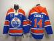 Edmonton Oilers -14 Jordan Eberle Light Blue Sawyer Hooded Sweatshirt Stitched NHL Jersey