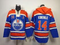 Edmonton Oilers -14 Jordan Eberle Light Blue Sawyer Hooded Sweatshirt Stitched NHL Jersey Edmonton Oilers -14 Jordan Eberle Light Blue Sawyer Hooded Sweatshirt Stitched NHL Jersey
